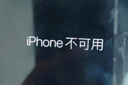 突泉苹果服务网点分享锁屏界面显示“iPhone 不可用”如何解决 